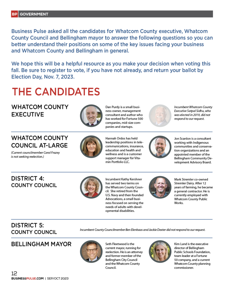 The candidates – the questions – the responses